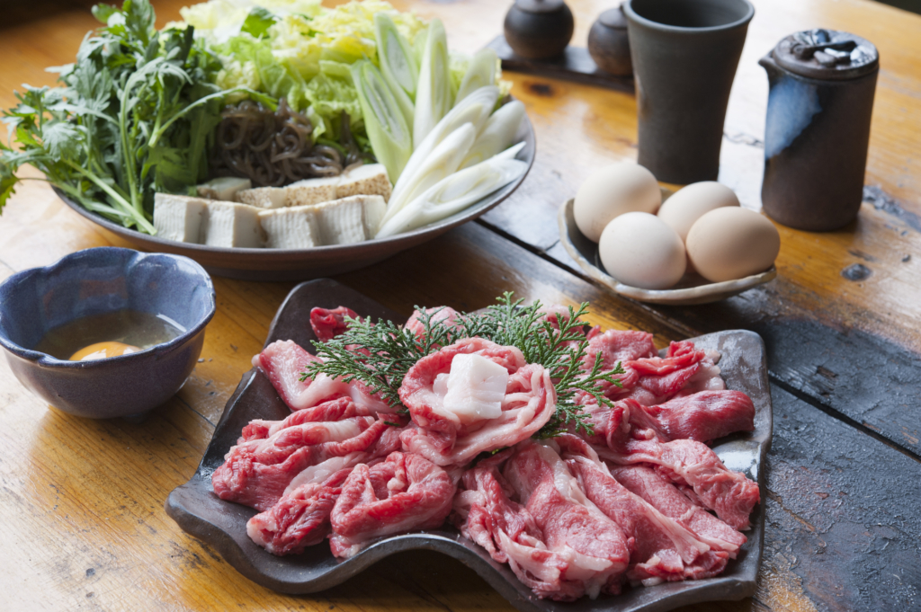 三田肉(国産黒毛和牛)すき焼き